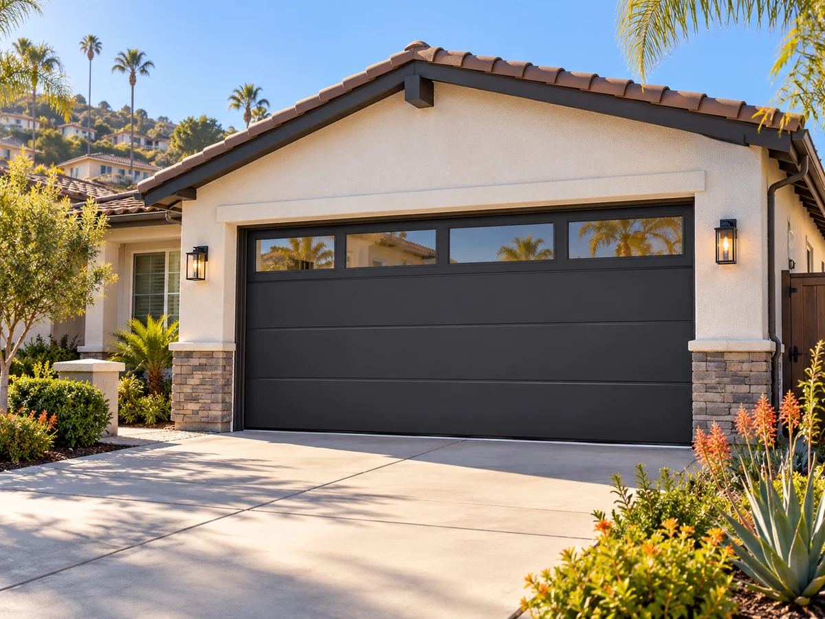 Residential garage door design